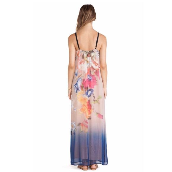 Twelfth Street by Cynthia Vincent Portrait Floral Silk Maxi Dress - Picture 7 of 15